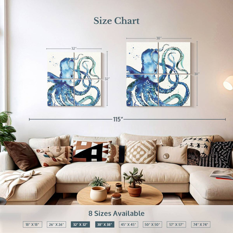 Brampt Deep Sea XII, 38" H x 38" W