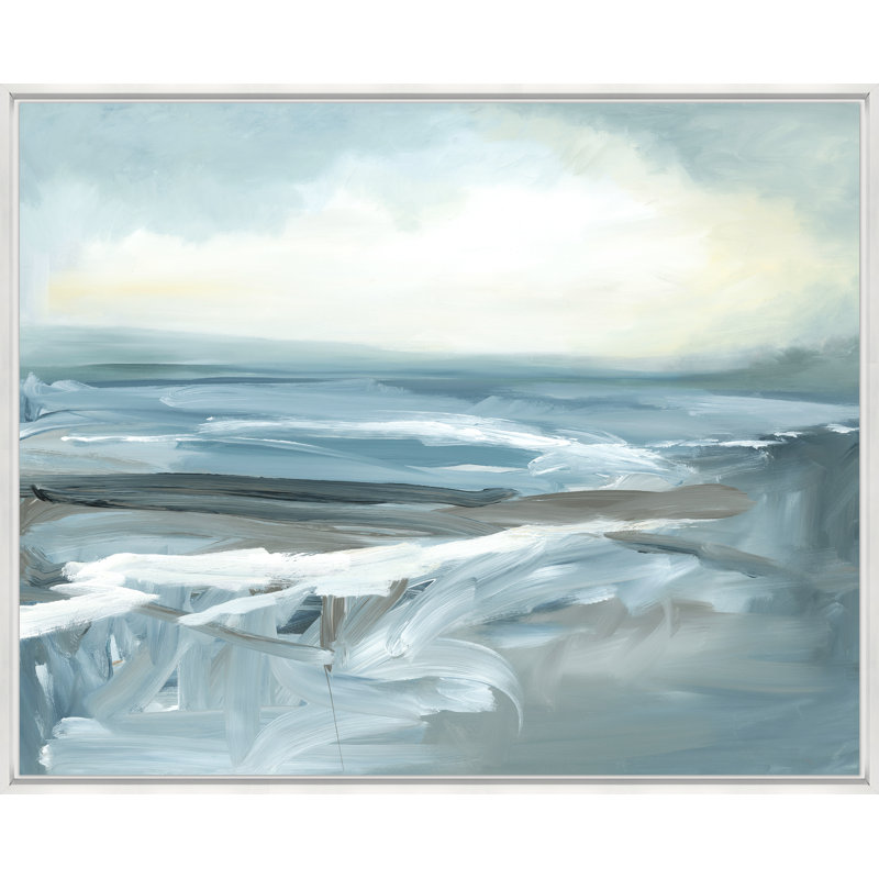 Seawater Mixing Into Sand Print by Ryan Brown, 31.5" H x 38.5" W