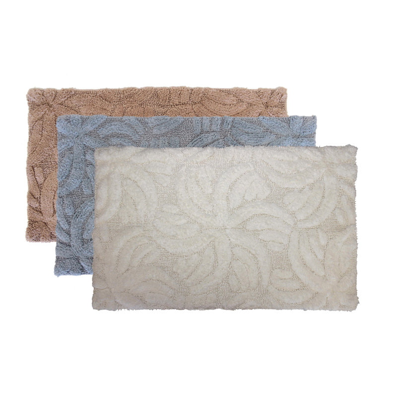 Tapis pour salle de bain Kwong, Bleu