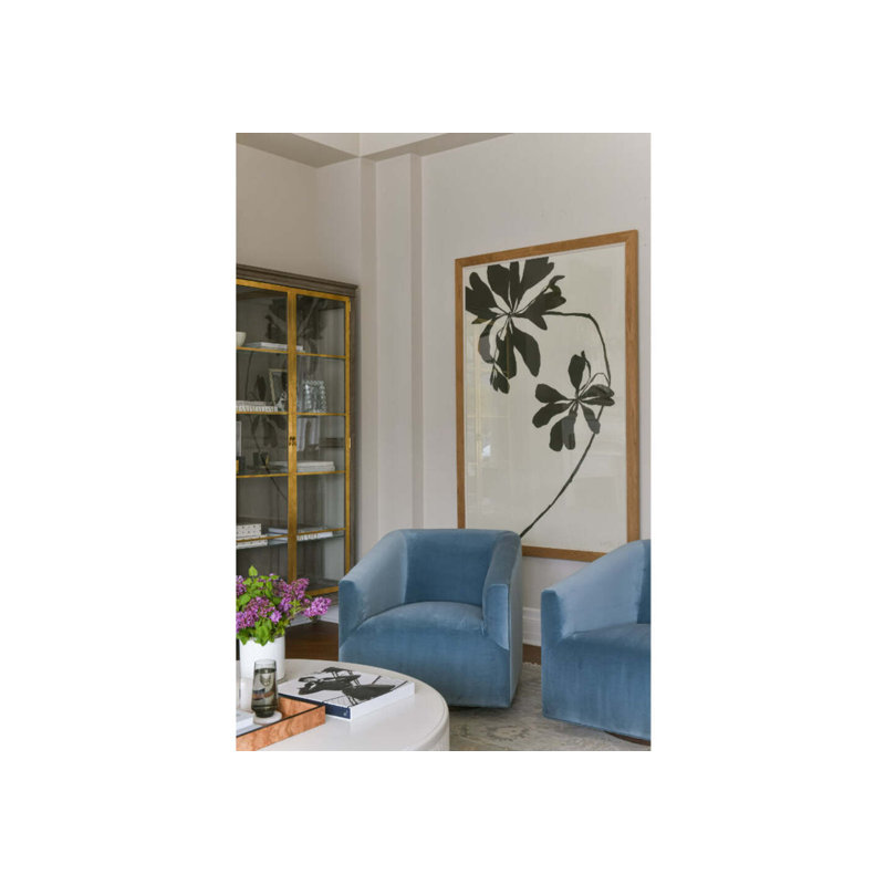 Chaise pivotante Ivia Lake, Bleu