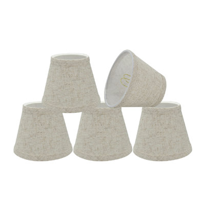 Glenshire 4 in. H x 5 in. W Linen Empire Lamp Shade