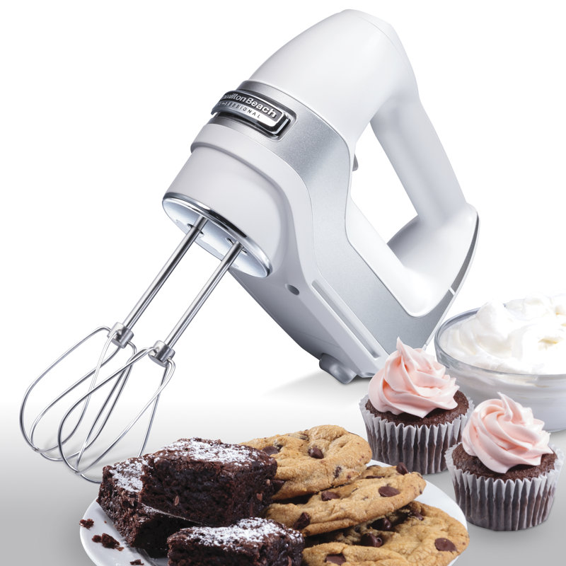 Hamilton Beach® Professional 5 Speed Hand Mixer, White