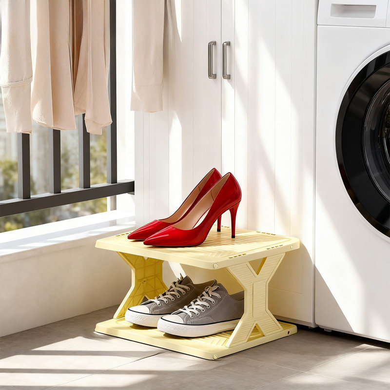 News Thickened And Widened Corner Simples Shoe Rack Small Size Easy To Install Removable Washable Storage Shoe Cabinet, A