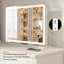 Miroir de salle de bain avec lumières