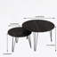 Ensemble de 2 tables basses gigognes rondes 27,56 po