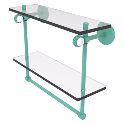 Tablette flottante 2 pièces avec barre à serviettes Clearview