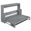 Lit escamotable double avec élévateur hydraulique et bureau-709127540-709127541