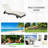 Outsunny Wicker Chaise Lounge Pool Chair, Outdoor PE Rattan Cushioned Patio Sun Lounger W/ 5Level Adjustable Backrest & Wheels For Easy Movement, Cream White-1556545371