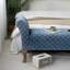 Banc bleu français rétro