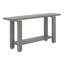 Console moderne de 62,9 po, canapé d'entrée minimaliste avec détails en métal et tablette de rangement, pieds en bois de pin massif et plateau en panneau de fibres à densité moyenne-1300702798