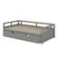 Lit de jour simple extensible avec couchette, lit de jour en bois avec couchette-348454764