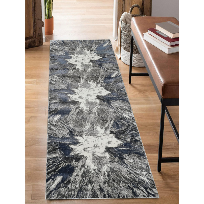 Armwood Collection Abstract Burst Area Rug, Runner 2'7" x 7'10"