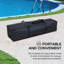Sunjoy Floating Pool Canopy 3 x 3m Pop Up Gazebo,Blue Fabric Floating Tent with PVC Floats