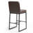 Set of 2 Damylah Faux Leather Counter Stool with Black Metal Legs-270748162-270748160