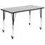Ensemble de table d'activité pliable flexible en stratifié de 76 po Goddard Mobile-51954570-51954569