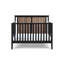 Lit de bébé convertible 4-en-1 Connelly - noir / noyer rétro-709975641