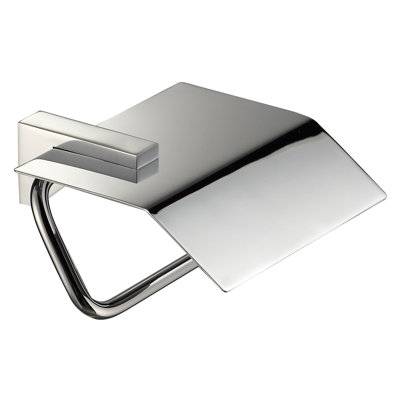 PORTE-papier avec tablette chromée (cristal)