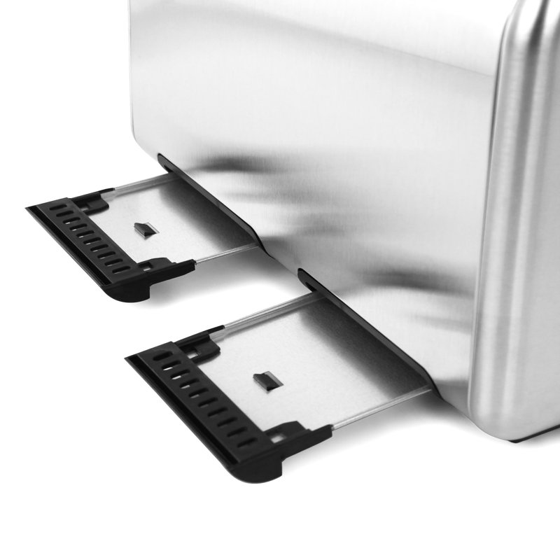 MegaChef 4-Slice Stainless Steel Toaster, Silver