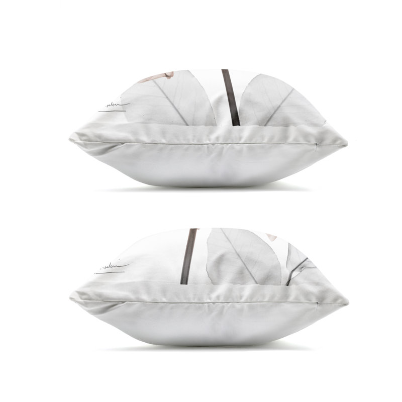 Ensemble de 2 coussins d'extérieur translucides tulipes translucides en moka, design par Albert Koetsier