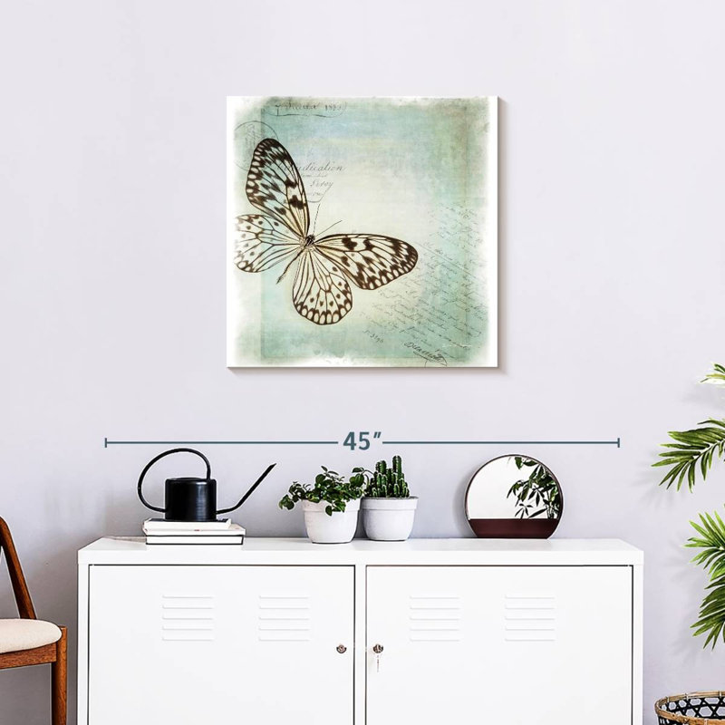 Brampt Floating Butterfly I, 24" H x 24" W