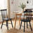 Phaong 17" Wide Mid-Century Modern Windsor Back Wood Modern Dining Chairs-138171742