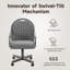 Chaise avec accoudoirs rembourrée Angele