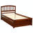 Pine Solid Wood Standard Bed with Drawers-1597441523