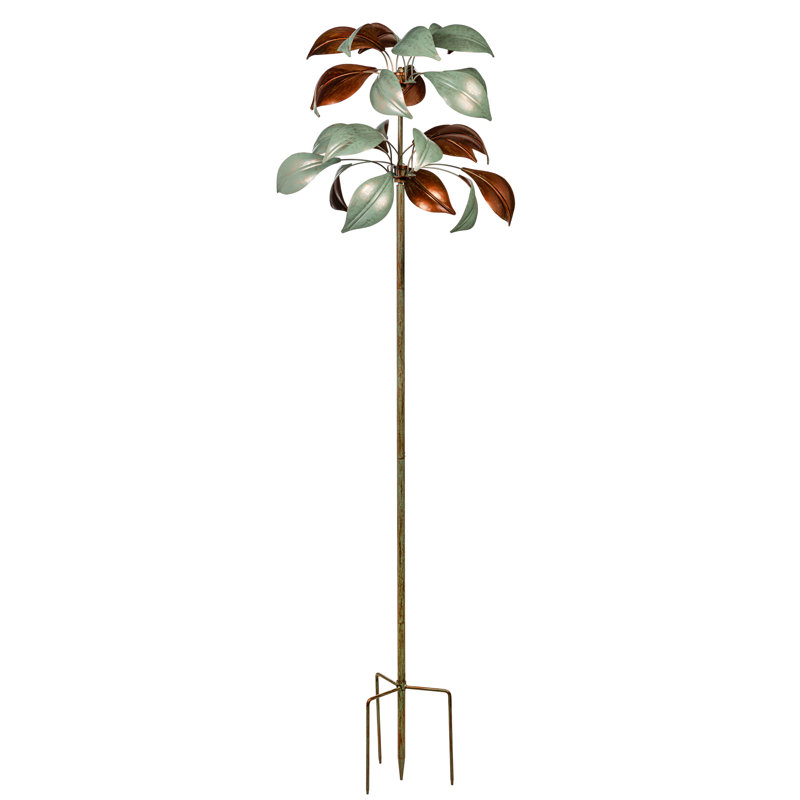 Verdigris & Copper Leaf Wind Spinner, 96in