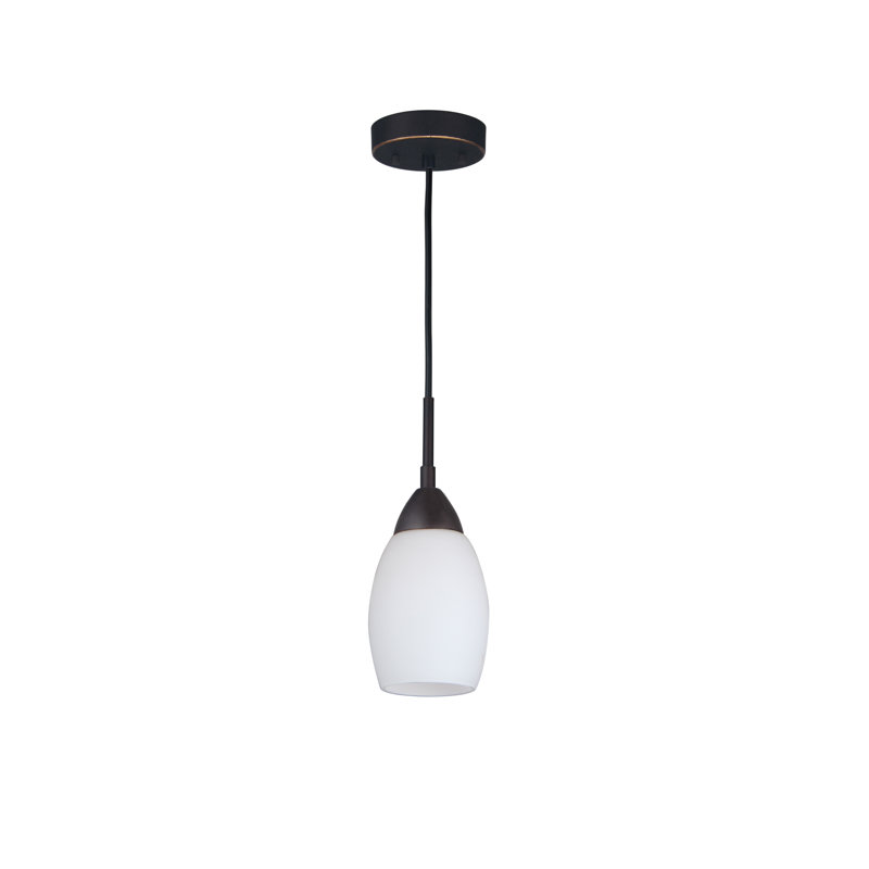 Murphy 1 - Light Single Pendant, Opal White, Bronze