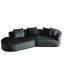 Canapé modulaire de conception moderne - Chenille 4 de 114 po avec siège spacieux, excellent soutien, 4 coussins pour le revêtement de la chambre à coucher 4, coussins extra profonds et larges, combinaison pour la maison-802233689