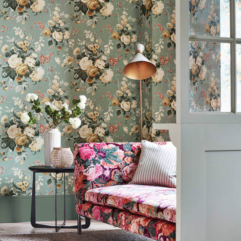Very Rose and Peony Fabric, Multi