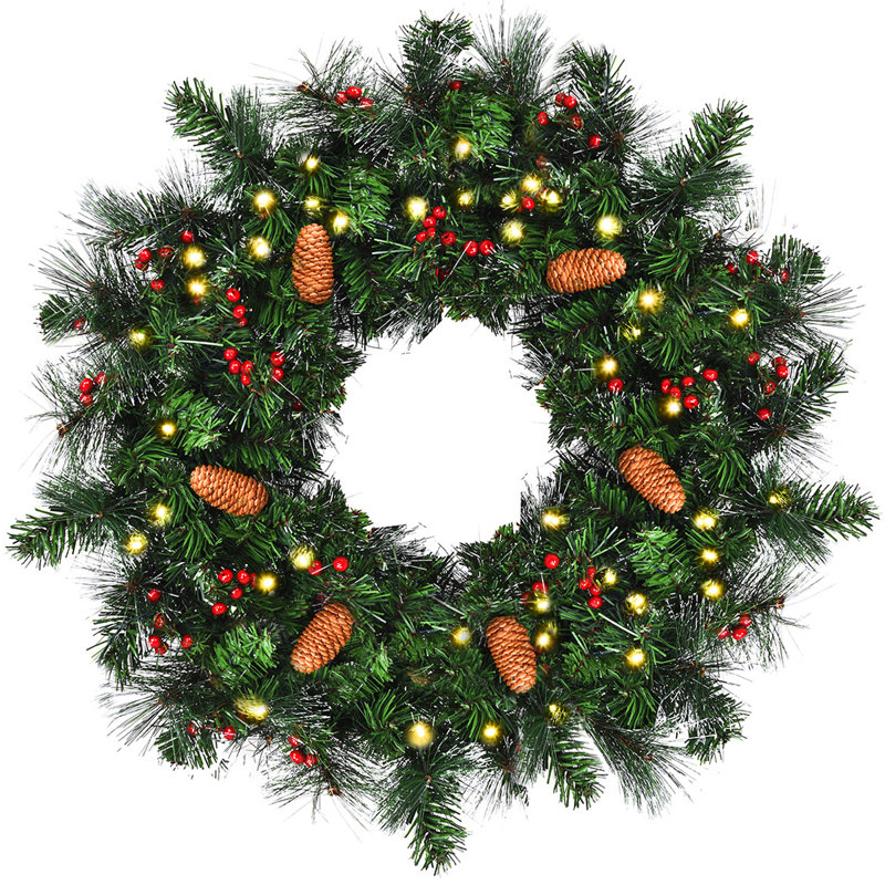 Faux Pine 2.4'' Wreath