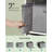 Shoe Organizer For Closet, Shoe Storage Bin, 16 Pairs, With Handles And Clear Cover-2032053261
