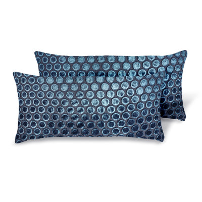 Dots Mini Rectangle Velvet Pillow Cover & Insert
