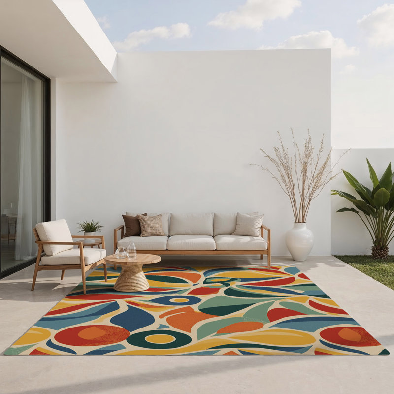 Tapis intérieur et extérieur Breezy Line, Rectangle 4pi x 6 pi