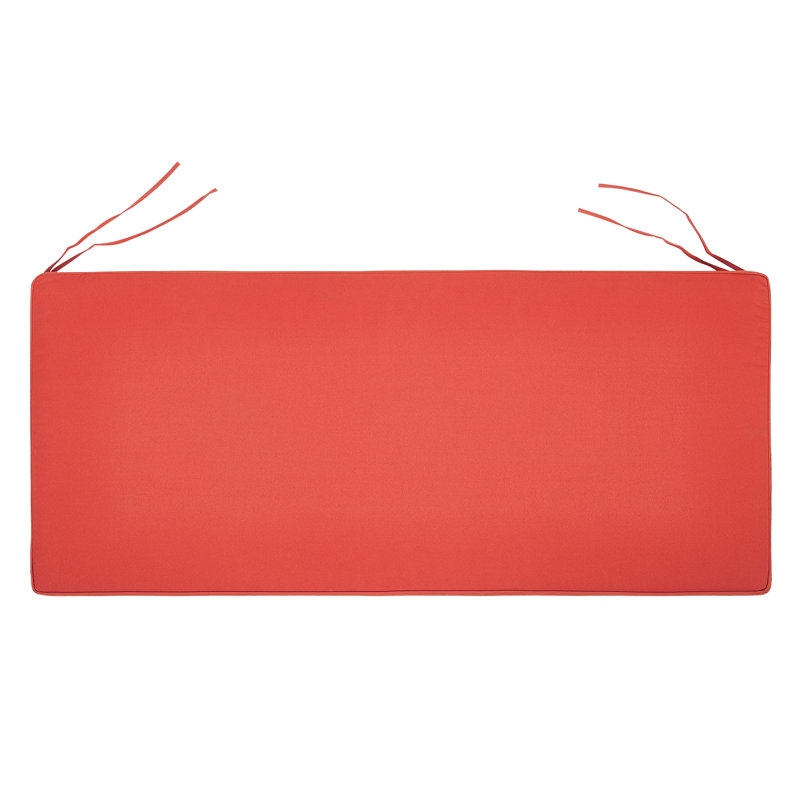 Vivara Garden Seat Cushion, 5cm H x 54cm W x 112cm D , Red
