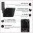 1.1/1.60 GPF Dual-Flush One Piece Toilet, Water-Saving Elongated Comfort Height Floor Mounted, Soft Close Seat, 1000 Gram Map Flushing Score Toilet, Matte Black