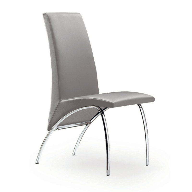 Chaise d'appoint rembourrée Byrden, Gris