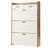 Spacious Two-Drawer Three-Fold Door Shoe Cabinet With Large Storage, Living Room Cabinet-324888641