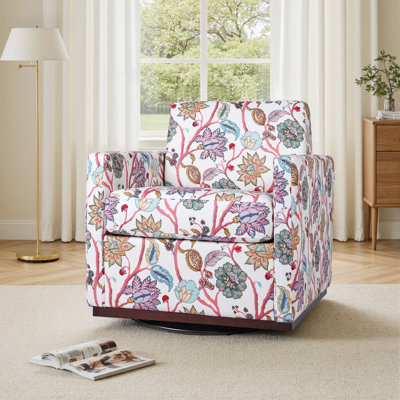 Fauteuil rembourré pivotant