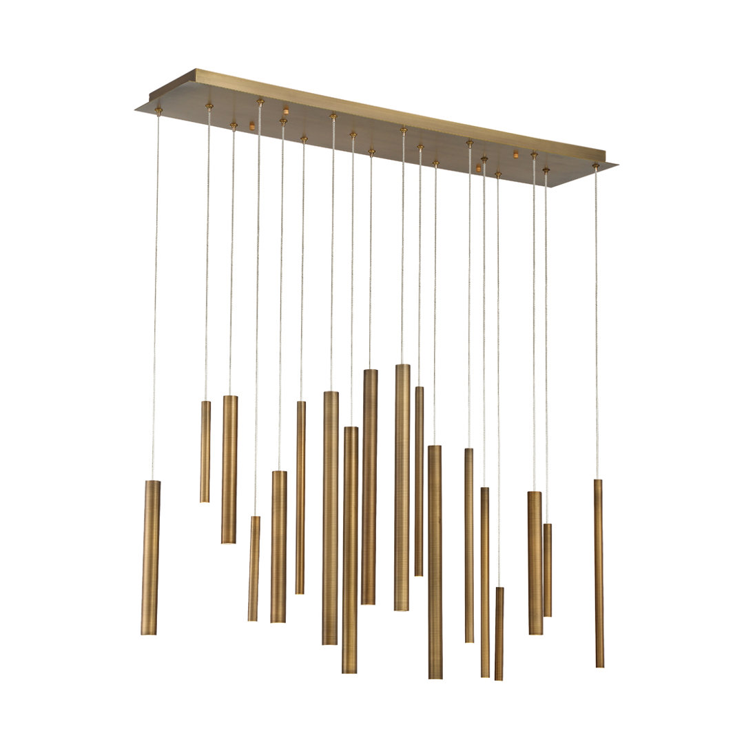 Santana 18 - Light LED Cluster Pendant Eurofase Shade 