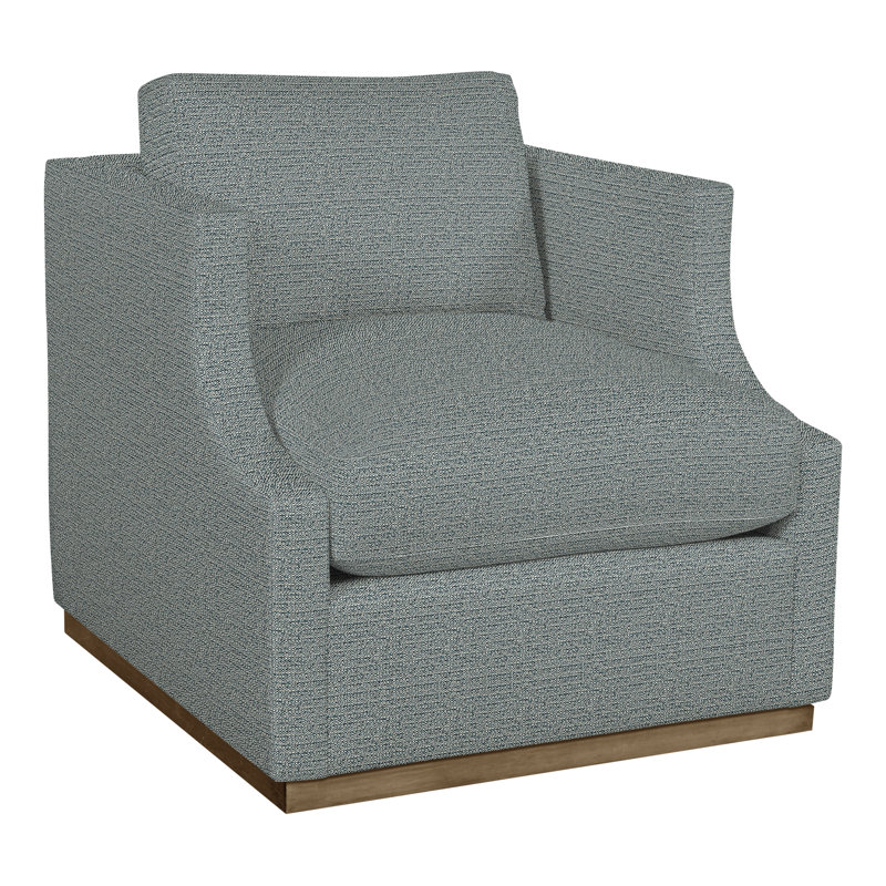 Fauteuil Thom Filicia Home, Mélange de polyester cobalt Tuck, Navajo
