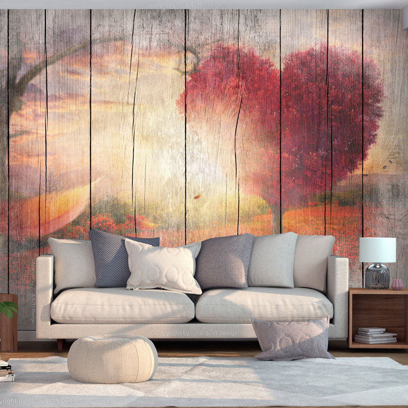 Eadey Textured Matte Peel & Stick Mural, 294 cm x 210 cm