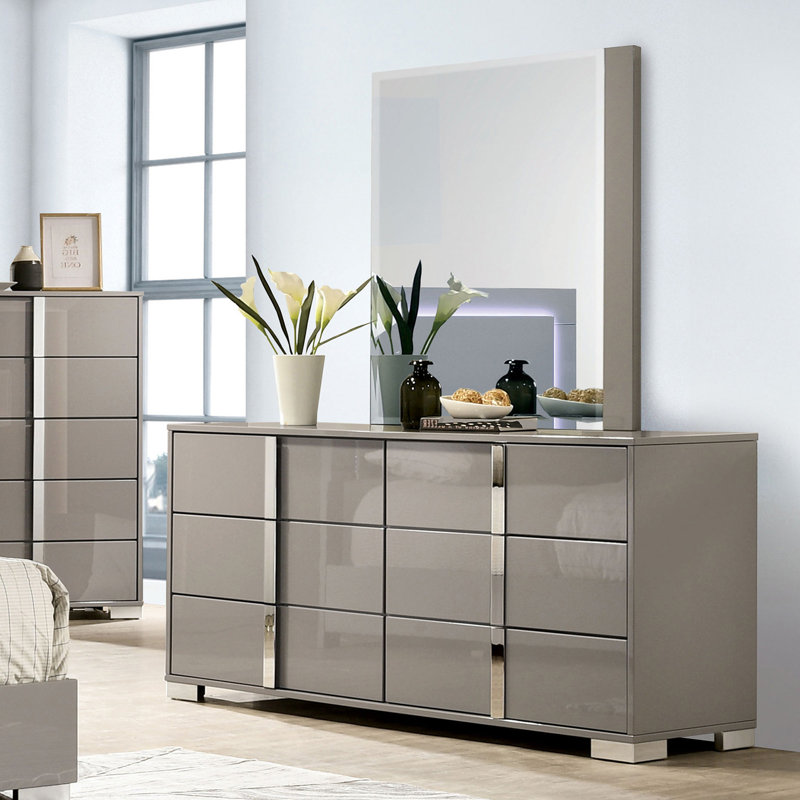 Commode Sinistra, beige, Taupe clair