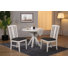 Noam Solid Wood Extendable Drop Leaf Dining Table & Solid Wood Fan Back Side Chair
