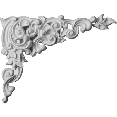 Kinsley 15.75'' H x 11.75'' W x 1.375'' D Urethane Onlay Scroll