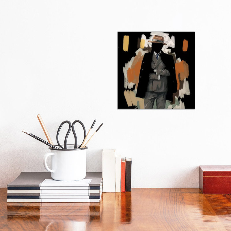 The Overcoat - Painting on Canvas, Wrapped Canvas, 30.48cm H x 30.48cm W x 1.91cm D