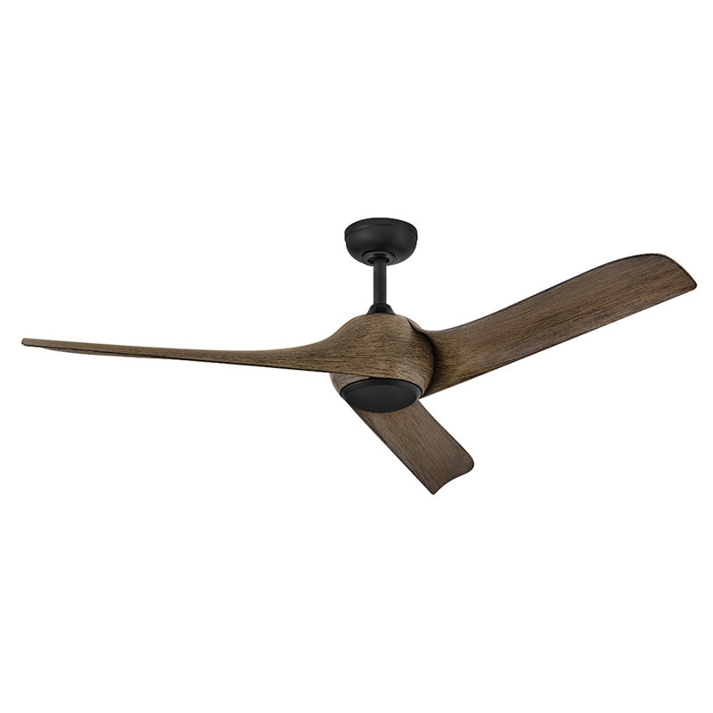 Hinkley Tiburon Ceiling Fan, Matte Black, Driftwood