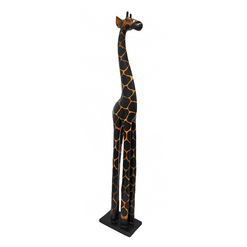 Statue girafe en bois Dolors