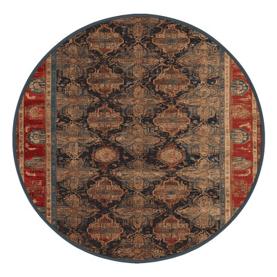 Tapis art déco brun lavable à la machine